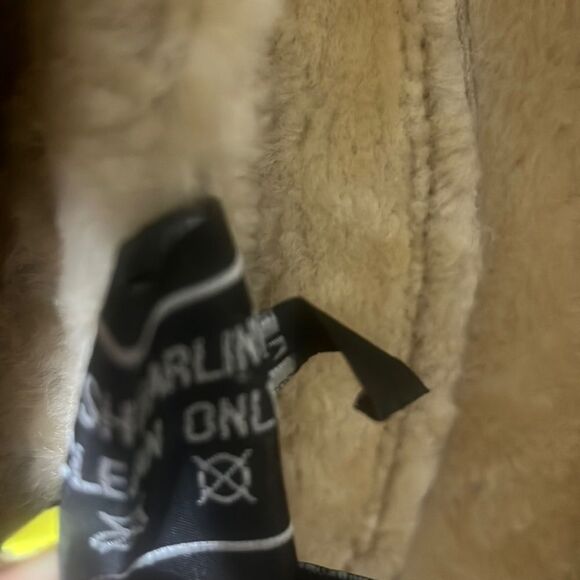 SHEARING REAL FUR LINED COAT SIZE M - Picture 6 of 16
